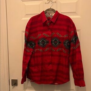NWOT Western Aztec button up shirt